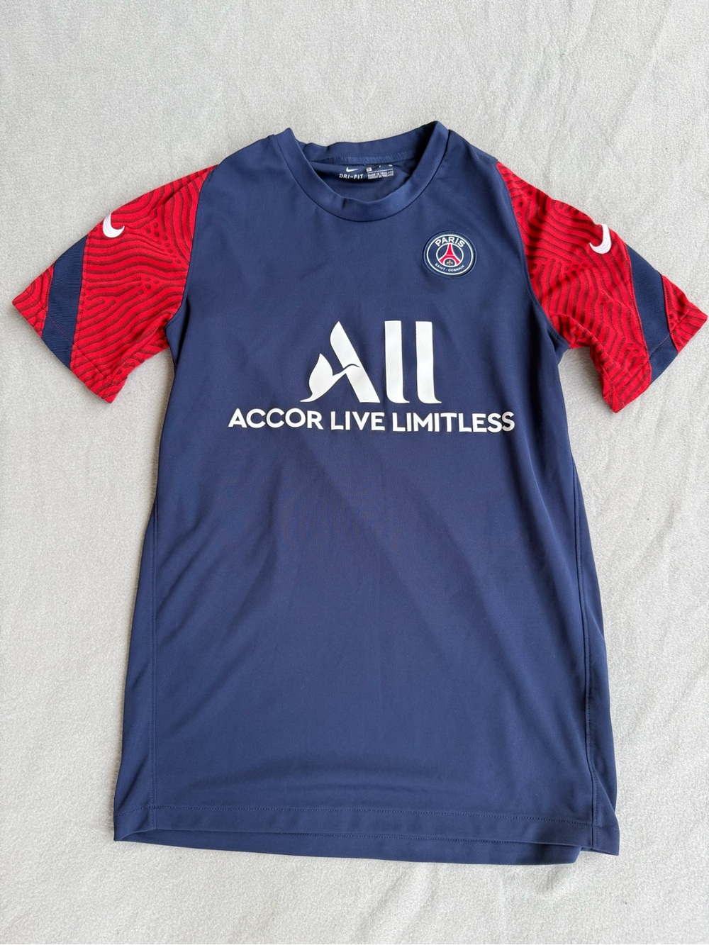 Nike Paris Saint Germain PSG Hype Training Football Soccer Jersey Men Sz Small